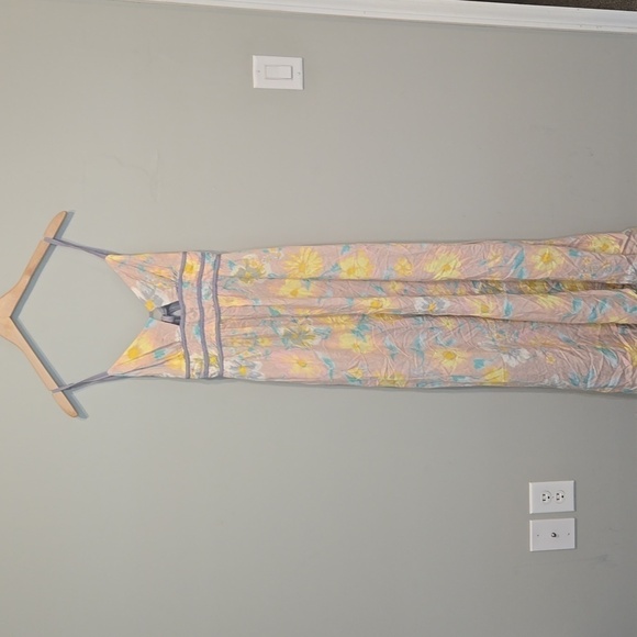 Free People Women Wisteria in Light Combo Maxi dress sz L - Picture 4 of 12